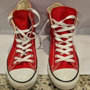 Converse Chuck Taylor All Star Red High Top Sneakers Men’s 9 Women’s 11